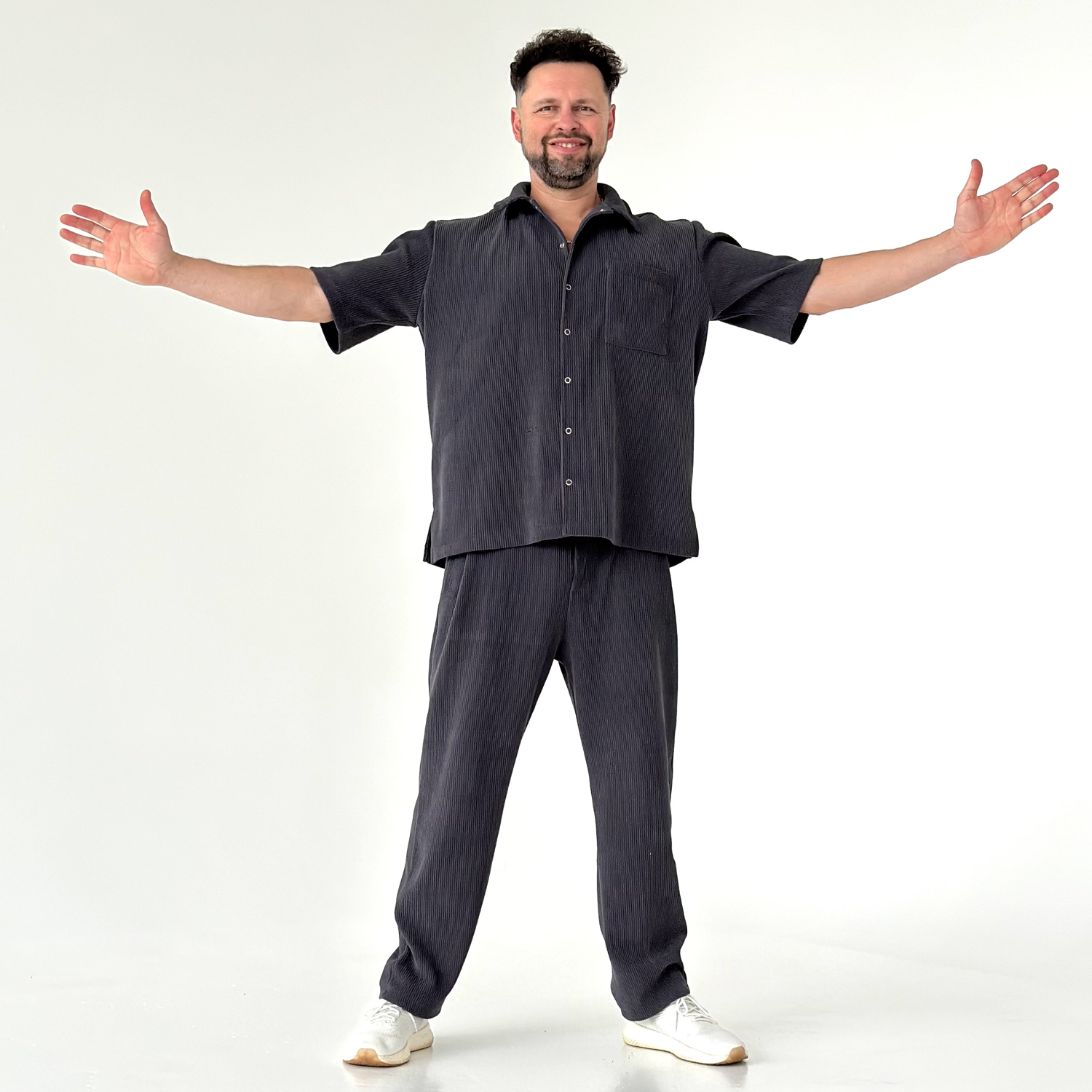 Marškiniai VELVET Grey - Image 2