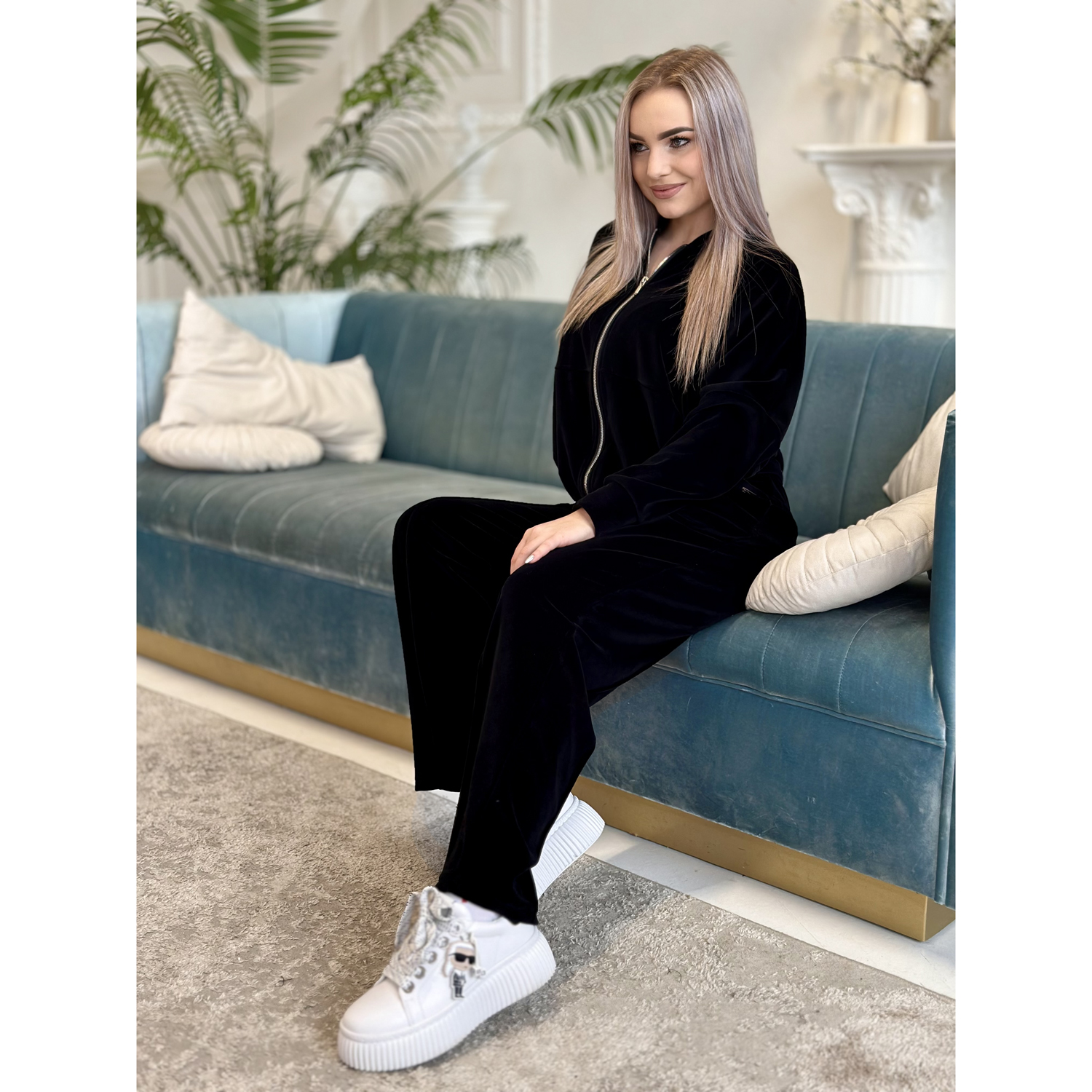 Laisvalaikio džemperis KIMONO Black - Image 2