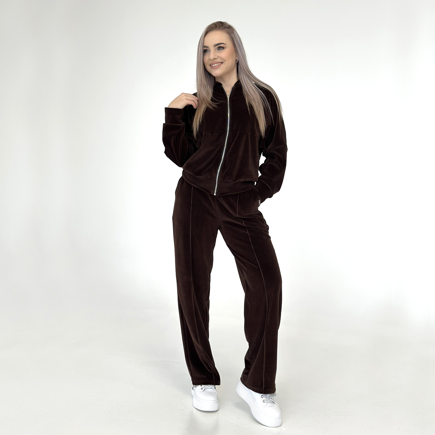 Laisvalaikio džemperis KIMONO Brown