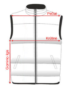 Liemenės išmatavimų lentelė